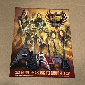 Alexi Laiho / Will Adler / Tom Araya / Hamilton - ESP Guitars - 2008 Print Ad